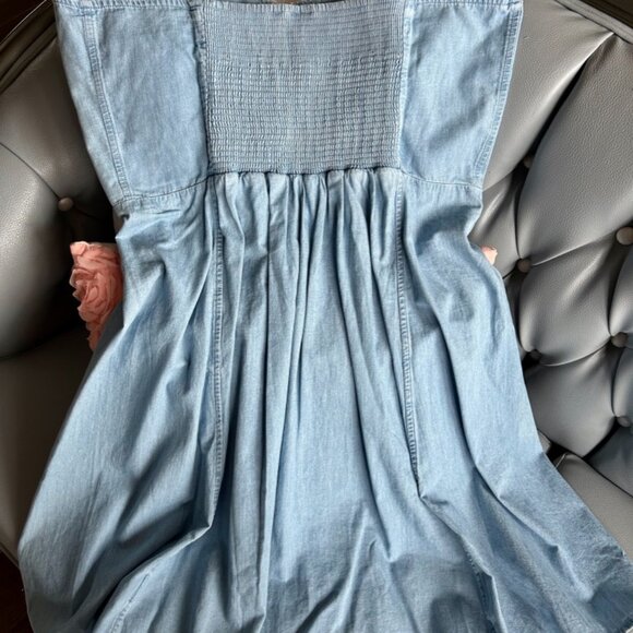 BNWT Chambray Spaghetti Strap Midi Dress Sz 16 tall from GAP - Picture 3 of 5